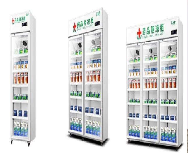디스플레이 캐비닛 냉동고 의학 냉장고 3 도어 브랜드 압축기 1800*600*1960mm