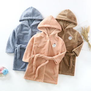 Unisex Multi-colore <span class=keywords><strong>accappatoio</strong></span> con cappuccio <span class=keywords><strong>per</strong></span> bambini morbido caldo di flanella <span class=keywords><strong>per</strong></span> bambini <span class=keywords><strong>accappatoio</strong></span> <span class=keywords><strong>per</strong></span> bambina - Product Image 1