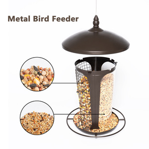 Nouvelle mangeoire à oiseaux automatique suspendue deux-en-un pour jardin extérieur transfrontalier 1,0 kg - Product Image 2