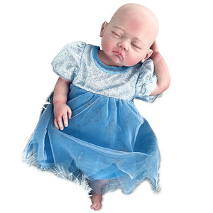 Poupée de <span class=keywords><strong>bébé</strong></span> <span class=keywords><strong>fille</strong></span> <span class=keywords><strong>Reborn</strong></span> en Silicone solide de 45CM, corps <span class=keywords><strong>très</strong></span> doux, <span class=keywords><strong>réaliste</strong></span>, <span class=keywords><strong>réaliste</strong></span>, cadeaux d'anniversaire de <span class=keywords><strong>bébé</strong></span> <span class=keywords><strong>Reborn</strong></span> - Product Image 4