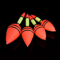 Flotteur de pêche en mousse orange fluorescente à grande flottabilité pour lancer longue distance, idéal pour la pêche à la carpe et en mer - Vente en gros