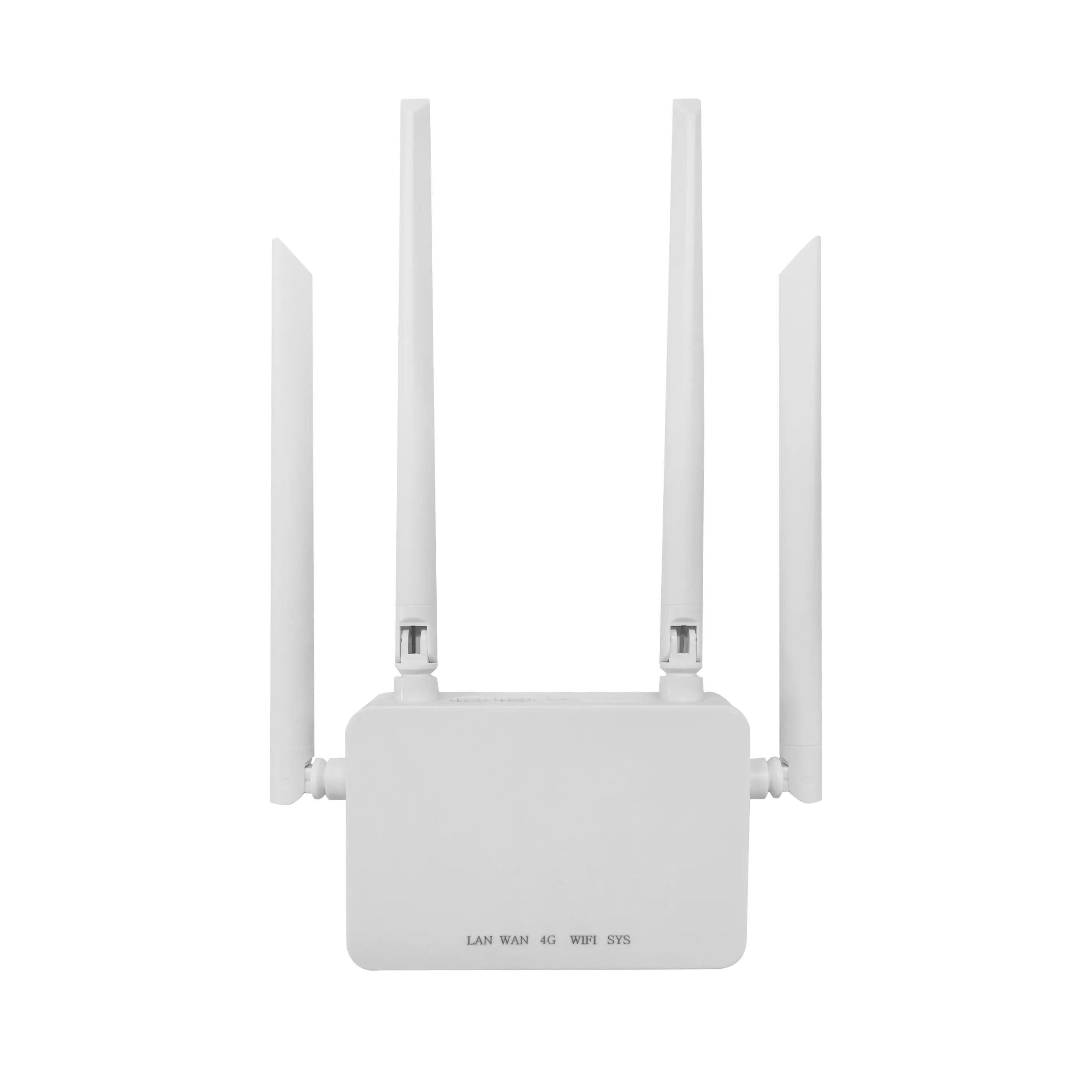 OEM/ODM 4G CPE SIM Router 1WAN/LAN 1LAN Wireless 300Mbps WIFI Router 4 External Antennas