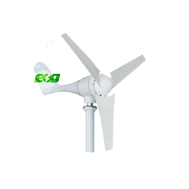 ESG solar wind hybrid system horizontal axis 100 w mini wind turbine small wind generator