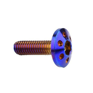 M4 M6 M8 Gr2 Gr5 Grade 2 Grade 5 alliage de titane en acier bleu anodisé à six pans creux avec trou - Product Image 4