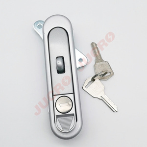 Cerradura de avión con candado de plata mate de nanómetro de para gabinete eléctrico - Product Image 1