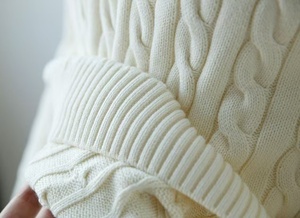 Maglione Vintage da Uomo 3XL con Mezza Zip, 100% <span class=keywords><strong>Cotone</strong></span> Lavorato a Maglia, Spesso e Intrecciato, Casual Classico <span class=keywords><strong>Basic</strong></span> Tinta Unita - Product Image 6