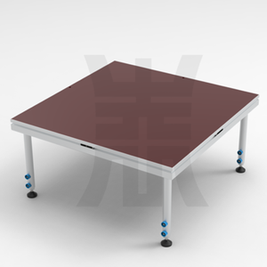 Регулируемая круглая платформа из алюминиевого сплава с квадратным узором для музыкальных концертов, свадебное сценическое осветительное оборудование - Product Image 3