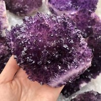 En gros Naturel Pierre Brute Druzy Quartz Cristal Cluster Guérison Améthyste Cluster Pour La Décoration