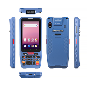 Hot bán 406 cầm tay Android PDA với NFC <span class=keywords><strong>1D</strong></span> 2D Máy Quét Mã Vạch dữ liệu Thiết bị đầu cuối gồ ghề ngành công nghiệp PDA - Product Image 1