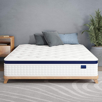 Matelas Hybride King Queen Double Taille en Latex Gel Mousse à Mémoire Ressorts Ensachés en Boîte 5 Zones Roulé pour Chambre Mobilier de Maison