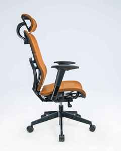 Silla de trabajo de oficina ejecutiva ergonómica moderna con función giratoria de marco de plástico para uso diario - Product Image 1
