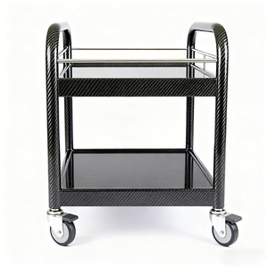 Estructura Ligera de Carro Médico de <span class=keywords><strong>Fibra</strong></span> de Carbono 3K con Tubo Redondo, Piezas Personalizadas de <span class=keywords><strong>Fibra</strong></span> de Carbono para Equipos Móviles Hospitalarios, Certificación UE - Product Image 4