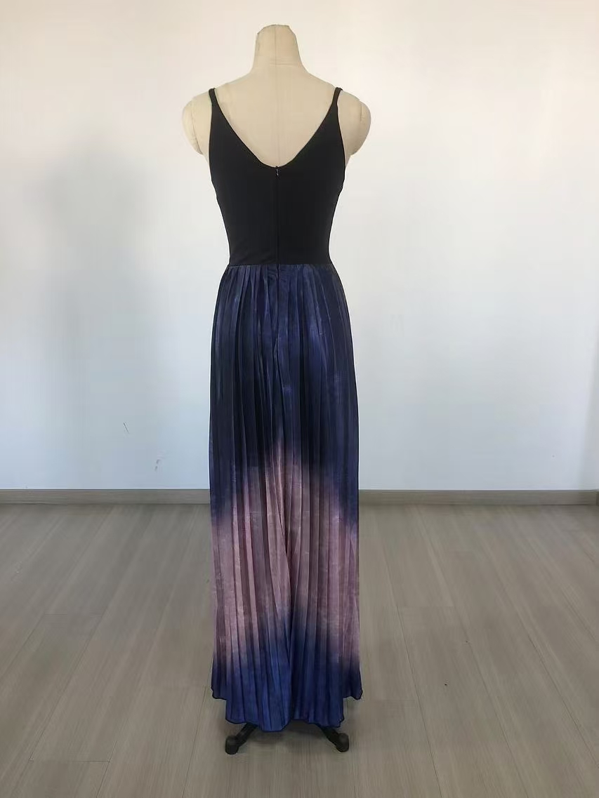 chinese dress ladies Ombre Pleated Dress main image 1