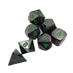 Juego de dados geométricos de aleación de zinc, galvanizados y pintados, de múltiples caras, para juegos de mesa - Product Image 4