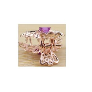Korean Style Rhinestone Claw <b>Clips</b> 5.5cm Metal Hair <b>Clips</b> Party Top Clamp Mixed Colors - Product Image 5