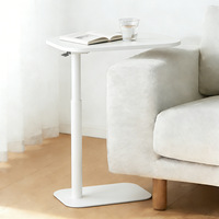 Table d'appoint réglable en PVC pour canapé, table d'angle moderne et élégante, petite table basse de salon, style luxe léger et créatif