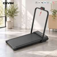 Tapis de course compact et portable pliable avec moteur silencieux 1,5 CV, écran LED, absorption des chocs, antidérapant, pour la marche et le calcul des calories, idéal pour la maison et le bureau