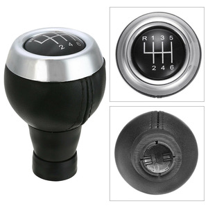 Car Gear <b>Knob</b> 6 Speed Black Leather <b>Shift</b> <b>Knob</b> For Mini Cooper R55 R56 R57 R58 R59 R60 R61 - Product Image 4