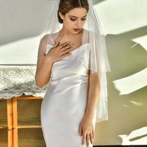 Voile de <span class=keywords><strong>mariée</strong></span> YouLaPan en tulle à bordure perlée de cristaux doux, une couche, pour femme, pour fête, 100 cm, longueur courte, V132 - Product Image 4