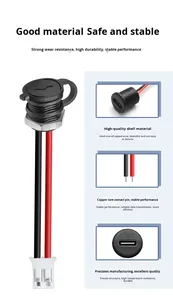 Conector Hembra Tipo-C Roscado de Fábrica <span class=keywords><strong>Omei</strong></span> A1-187 a Terminal 2.0 con Tapa Antipolvo y Tuerca, IP67 Impermeable, Material PVC, Enchufe para Cable de Alimentación - Product Image 5