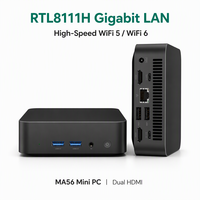 OEM Intel Core I5 6200U 8 16GB 256 512GB Dual HD-MI Gigabit LAN Win11/10 Mini PC Gaming Komputer Desktop Kecil untuk Rumah dan Kantor
