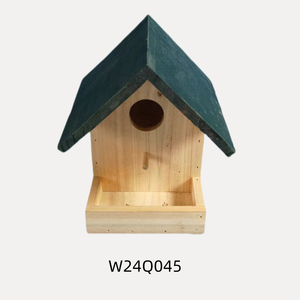 Handgemaakt Buitenhout Vogelhuisje Met Haak Voor Balkon Tuin Binnenplaats Groothandel Vogelnesthouder Voor Huis Tuin - Product Image 3