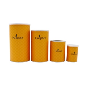 For Eco-friendly Customized Food Paper Tube Packaging Bulk Order , with Easy Pull Cap and Adhesive Lid, Easy to Store. - Product Image 3