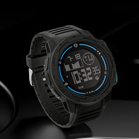 Reloj de Pulsera Electrónico TOMI T222, Diseño de Esfera Redonda, Caja de Plástico, Correa de PU, Resistente al Agua, Reloj Deportivo de Moda
