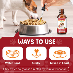 Worafy 60ml vật nuôi tự nhiên sắt vitamin bổ sung hỗ trợ hệ thống miễn dịch chức năng nhận thức máu sắt chất lỏng giọt cho chó thiếu máu - Product Image 5