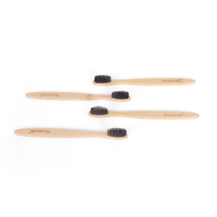 Brosse à dents en bambou nano naturel de haute qualité, zéro déchet, poils doux, OEM, écologique, prix de gros