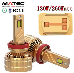 Sıcak M6 <span class=keywords><strong>led</strong></span> kafa ışık lensi projektör <span class=keywords><strong>mini</strong></span> Y6 H4 yüksek düşük işın evrensel araba far için 12v 260w 26000lm h4 6000k - Product Image 3