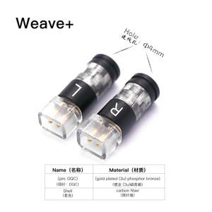 Adaptador de Áudio Weave+ <span class=keywords><strong>2</strong></span> Pinos Hi-Fi com Conector de Cabo de Alto-Falante Novo, Plugue de Saída AC Banho de Ouro - Product Image 4
