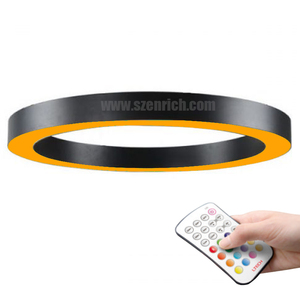 Lámpara colgante circular para cine <span class=keywords><strong>de</strong></span> películas, hotel, apartamento, iluminación LED RGBW - Product Image 2