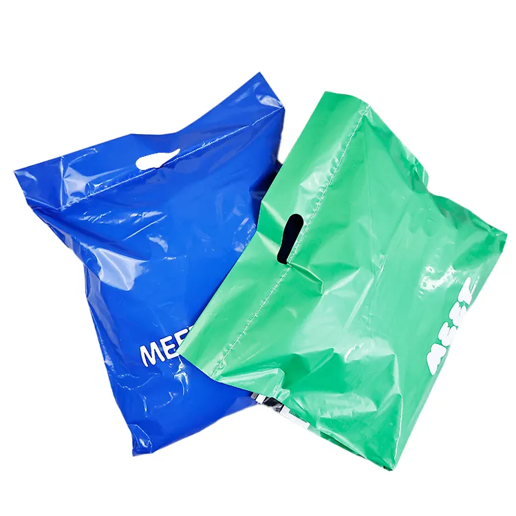 Échantillon gratuit taille personnalisée expéditeurs sacs vert bleu vente en gros courrier sacs d'expédition enveloppes fortes poly sac d'expédition avec poignée
