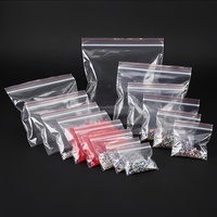 Lot de 5 sacs en plastique biodégradables refermables écologiques pour l'emballage, l'organisation et le rangement de petits accessoires
