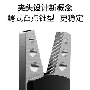 Mini Pinza para Brazos Robóticos, Tipo Canguro, Mandíbula Cónica, Accionamiento Neumático, Tornillo de Banco Universal, Serie ZX02 - Product Image 4