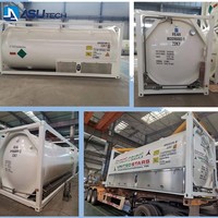 Réservoir ISO T75 de 10 pieds, conception ASME, pour service dédié d'oxygène liquide, d'azote ou d'argon