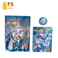 Sacs Mylar 3.5 à motif camouflage bleu graffiti, anti-odeur et à l'épreuve des enfants, pour le stockage de bonbons et de gommes aux fruits - Vente en gros