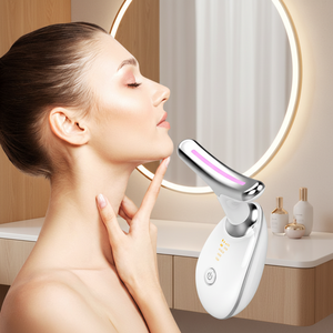 Appareil de beauté à usage domestique pour les rides du cou, <span class=keywords><strong>micro</strong></span>-<span class=keywords><strong>courant</strong></span>, <span class=keywords><strong>lifting</strong></span>, amincissement, raffermissement, masseur, prise EU, resserrement de la peau - Product Image 1
