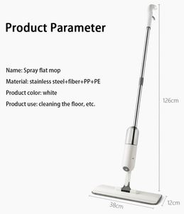 Household Microfiber Cloth <b>Mop</b> Floor Cleaning <b>Mop</b> 360 Degree Rotation Lazy Spray <b>Flat</b> <b>Mop</b> - Product Image 2