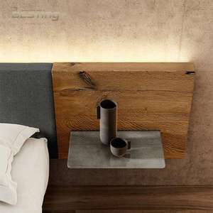 <span class=keywords><strong>Lit</strong></span> double moderne avec tête de <span class=keywords><strong>lit</strong></span> <span class=keywords><strong>en</strong></span> tissu plissé horizontal délicat avec veilleuse LED grands lits <span class=keywords><strong>en</strong></span> lévitation - Product Image 3