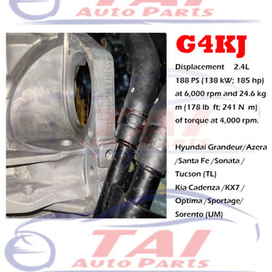 Original usado completo G4KJ motor para <span class=keywords><strong>Hyundai</strong></span> Sonata-YF Tucson Santa-Fe - Product Image 4