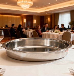 ถาดอาหารสแตนเลสทรงกลม - Product Image 6