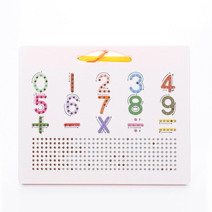 2026 tablero de dibujo magnético de doble cara superficie de escritura alfanumérica plástico ABS 31x25,5x1,2 cm Unisex EN71 certificado DIY Juguetes - Product Image 5
