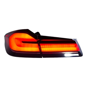 Nouveau feu arrière LED noir LCI pour BMW Série 5 G38 (2018-2020) et G30 (2021) – Lampe arrière 12V avec lentille WH-158 (18') - Product Image 4