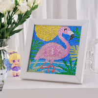 Yüksek kaliteli 5d Anime hayvan Diy fotoğraf çerçevesi Rhinestones resim çerçeve elmas boyama çocuklar sanat kitleri ile
