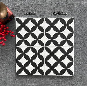 Piastrelle Moderne <span class=keywords><strong>in</strong></span> Porcellana Bianca <span class=keywords><strong>e</strong></span> Nera Quadrate per Pavimenti <span class=keywords><strong>e</strong></span> Pareti di Cucina <span class=keywords><strong>e</strong></span> Bagno - Product Image 1