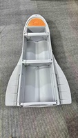 Bateau de pêche pliable en LLDPE, bateau à rames léger et rigide en PE, bateau de sport portable monté sur le toit du véhicule pour la dérive et le rafting