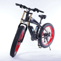 Vélo électrique tout-terrain à gros pneus 48V - Moteur de moyeu arrière, vélo électrique tout-terrain pour adultes, moteur puissant, Ebike A03