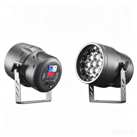 Projecteur LED Zoom Par 19x15W RGBW 4-en-1 avec anneau halo, réglable de 10 à 40 degrés, DMX512, éclairage de scène pour DJ, discothèque, mariage, événement